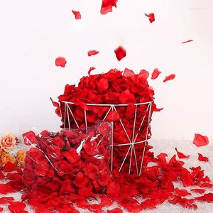 Fleurs décoratives 500/1000 pièces pétales de Rose artificielles colorées romantique anniversaire de mariage fleur en soie pour la décoration Roses fournitures