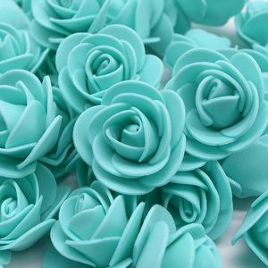 Fleurs décoratives 500 têtes 3.5cm mousse Rose artificielle bricolage artisanat pour ours en peluche faisant la décoration de mariage fournitures de Saint Valentin