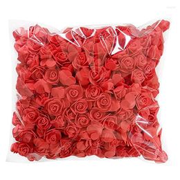 Fleurs décoratives 500 Pcs 3.5 cm Artificielle PE Mousse Rose Fleur Pour DIY Saint Valentin Baby Shower Fête D'anniversaire Fournitures De Mariage Décoration