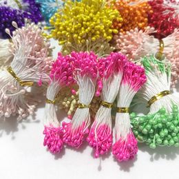 Fleurs décoratives 500 pièces 3mm bricolage artificielle Mini perle fleur étamine Pistil simulé décoration de la maison accessoires de noël