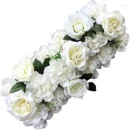 Fleurs d￩coratives 50 cm de soie de soie de fleur de fleur artificielle pour le d￩cor de mariage d￩cor de f￪te florale Else Mall Opening Layout