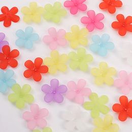 Fleurs décoratives 50g cinq feuilles pétales acryliques givrées fleur torus casples d'espaceur perles de simulation bijoux de fabrication de bricolage