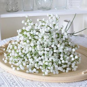 Fleurs décoratives 52cm bébés souffle artificielle en plastique gypsophile bricolage Bouquets floraux Arrangement pour la décoration de la maison de mariage