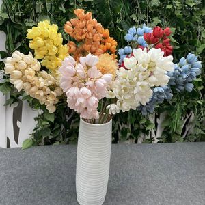 Decoratieve bloemen 54 Buds 1 Bouquet Artificial Silk Diy Wedding Ornament Autumn Fake Flower Branch Home Party Decoratie schieten rekwisieten