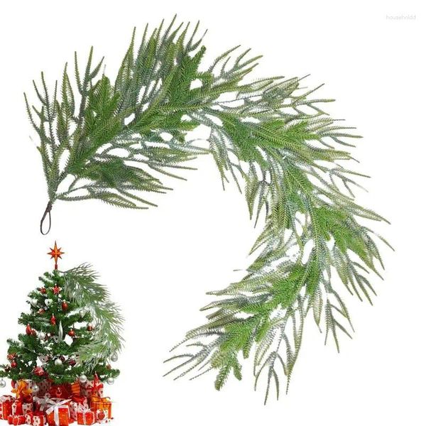 Fleurs décoratives 5ft de Noël verdure de Noël Garland Table maître de la pièce maîtresse