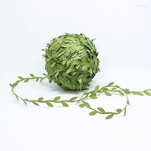 Decoratieve bloemen 5m kunstmatige planten rattan zijden blad wijnstok Ivy Garland groen goud Sliver ambachtelijke krans voor bruiloft Home Garden Decor