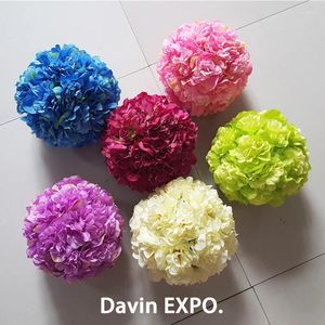 Fleurs décoratives 5 pièces pivoine artificielle fleur boule centres de table soie Rose suspendus pour mariage maison baiser décoration