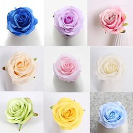 Fleurs décoratives 5pcs Rose artificielle fleur de fleur de serre de serve