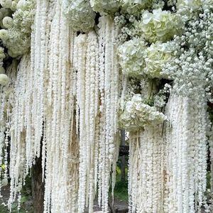 Decoratieve bloemen 5 -stks gedroogde bloemboeket witte bloemen arrangement bruiloft decor bewaard gebleven amaranthu echte natuurlijke hangende planten voor thuis