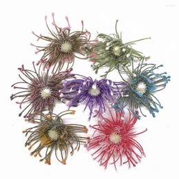 Decoratieve bloemen 5 -stks Gloild Leucospermum Kunstmatig voor bruiloft Decoratie Flores Artificiales Plastic Fake Flower Plant Fleur