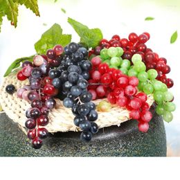 Decoratieve bloemen 5-stcs druiven fruit kunstmatig voor keukendecoratie druivenstanden boven kasten fruit-frosted simulatie
