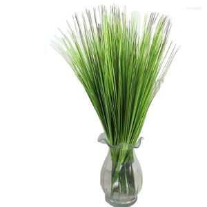 Decoratieve bloemen 5 stks grote kunstmatige tropische rietplanten nep ui gras gras plastic bloem arrangement familietuin trouwhuis