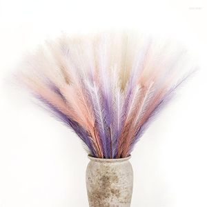 Decoratieve bloemen 5 stks/perceel 71 cm Pampas Grass Multicolor Fluffy Natural Drooged Bleached Bouquet Boho voor huwelijksfeest Home Office Decor