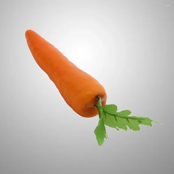 Fleurs décoratives 5pcs simulation faux fruits carottes légumes artificiels à la maison armoire de cuisine décoration de décoration d'accessoires d'apprentissage