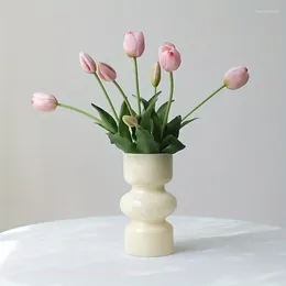 Decorative Flowers 5pcs Tulip Artificial Flower Latex Material. Suitable For Home Weddings And Engagement Decoration Holiday Gifts