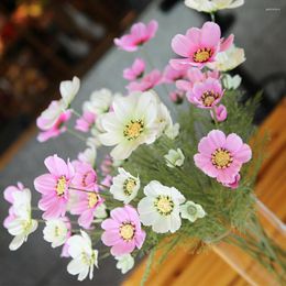 Fleurs décoratives 6 Têtes Artificielle Belle Faux Floral Pour DIY Salon Décor À La Maison Jardin De Mariage Décoration Branches 63 cm