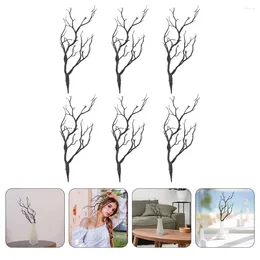 Decoratieve bloemen 6 pc's Halloween Decoratie Simulatie Antler Hoofdband Diy Takken Tabelboeken Vaas Tree Vine Twigs