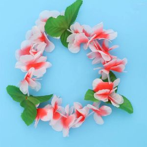 Decoratieve bloemen 6 stuks Hawaiiaanse slinger bloemen hoofdband krans zendspoel make-up muuraccent decor decoratie