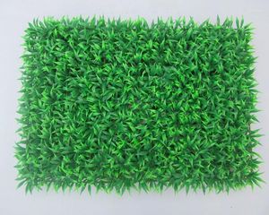 Decoratieve bloemen 60 cm 40 cm kunstmatige gras plastic buxus Mat groen gazon gras turf sgs uv proof nep Ivy hek Bush