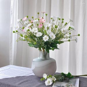 Decoratieve bloemen 60 cm kunstmatige hand vastgebonden sangge bloemenbundel bruiloft decoratie en arrangement