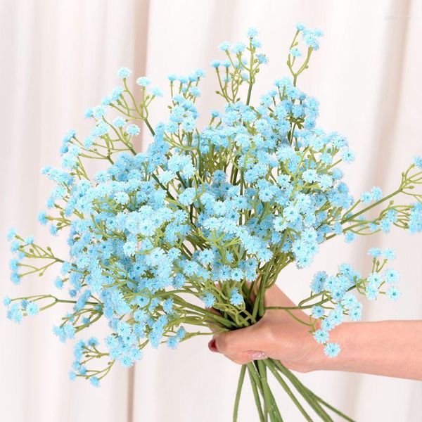 Fleurs d￩coratives 60cm gypsophile arrangement de bouquets floraux de bricolage artificiel pour d￩coration de maison d￩corer une fausse plante fale de fleur