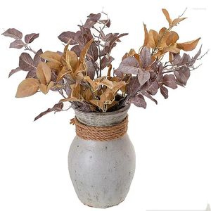 Fleurs décoratives 62cm plantes feuille buisson fleur bureau maison mariage jardin décor violet artificiel pour décoration faux