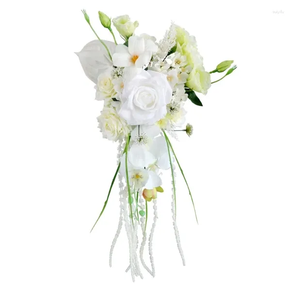 Flores decorativas 67Je Bouquets de boda para novia en cascada de novia