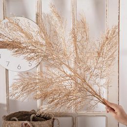 Fleurs décoratives 6pcs / ensemble Artificial Flower Gold Année de Noël Accessoires de pulvérisation Home Decoration Fake