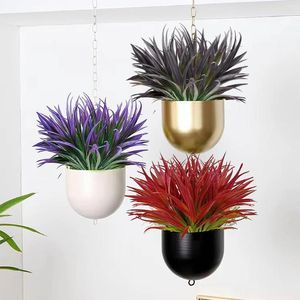 Fleurs décoratives 6 pièces/ensemble ensemble de plantes artificielles réalistes-largement utilisé dans la décoration intérieure et les espaces extérieurs bon rouge