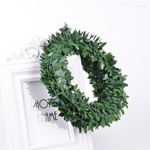 Decoratieve bloemen 7,5 meter kunstmatige blad slingeren planten planten wijnblaas nep gebladerte zijden bloem voor woning decor kerst bruiloft decoratie diy