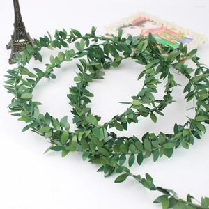 Decoratieve bloemen 7,5 m kunstmatige Ivy Garland gebladerte groene bladeren nep Vine hoofdband bladhangplan diy krans