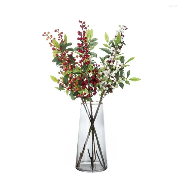 Fleurs décoratives 70 cm Brôles de Noël Bernes en mousse artificiels de mariage bricolage arrangement de fleurs de jardin