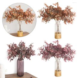 Decoratieve bloemen 70 cm eucalyptus boomtak kunstmatige planten simulatie zijden nep blad herfst stijl huisdecoratie feest tuin