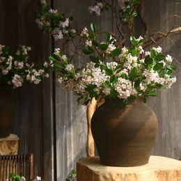 Flores decorativas 72cm artificial murraya ramo falso casa decoração de casamento ornamentos de sala de estar