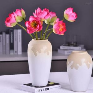 Decoratieve bloemen 77 cm simulatie Lotus Chinese huishoudelijke woonkamer en eettafel decoratie nep kunstmatige gesimuleerde planten