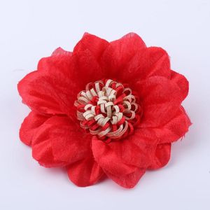 Decoratieve bloemen 7 Color 5 -stcs/Lot Lace Trim Patch Applique stof trouwjurk Diy Bruid Haar Veil Kleding Kopdeksel decoratie