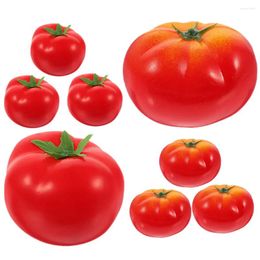 Fleurs décoratives 8 pièces imitation tomate cuisine Decir décorations de légumes artificiels décorer Homedecor réaliste tomates mousse faux