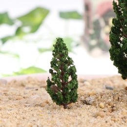 Fleurs décoratives 8 pièces Mini arbres plantes artificielles décorer paysage modèle disposition Miniature