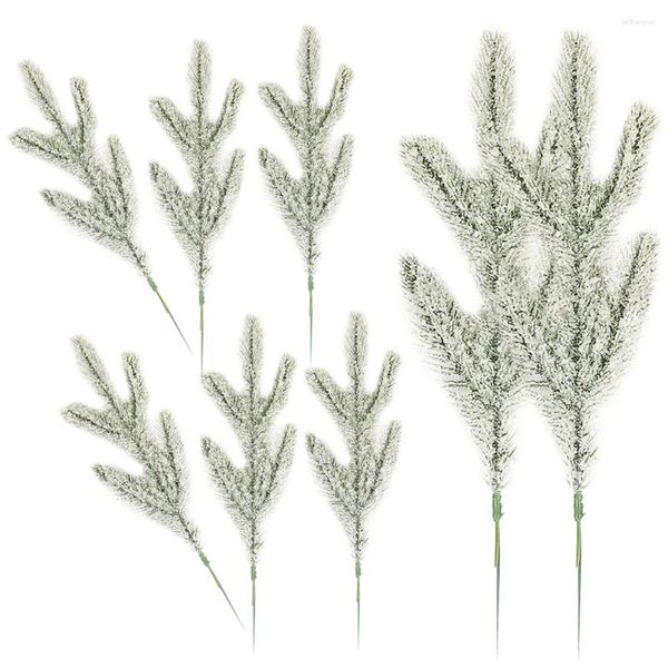 Fleurs décoratives 8 PCS PLANTES PLANTES FAUX PIN PICHES GRANDS COIRS COURSE MAISON COURME AIGINES AIGINES DE CHARIF