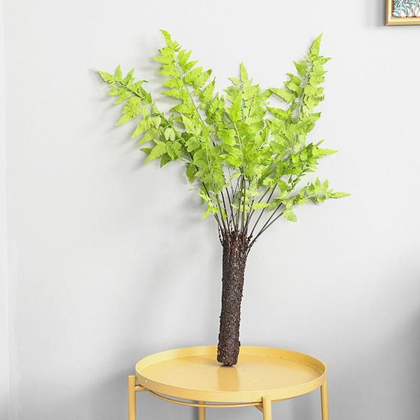 Fleurs décoratives 80-90 cm branches de palmier artificielles plantes tropicales vertes Simulation feuille persane El fête de noël décor à la maison