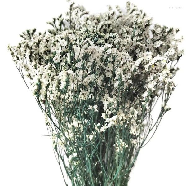 Fleurs décoratives 80g Gift de la Saint-Valentin Fleur séchée naturelle Crystal Grass Bride's Bouquet Outdoor Plant Artificial Plant de Noël Décoration