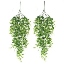 Decoratieve bloemen 81mesh kunstmatige plastic planten eucalyptus s thuismuur ophangende kerstboom bruiloft tuinfeest diy cadeau decoratie