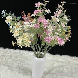 Fleurs décoratives 82 cm artificiels colorés sauvages et décorations de mariage en soie