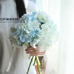 Decoratieve bloemen 8colors 34,5 cm Silk Hydrangea Artificial Flower Wedding Bouquet voor huizendecoratie nep