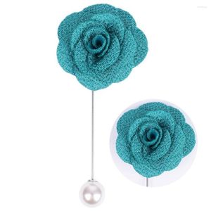 Flores decorativas 8 unid/lote ramillete de hojas doradas para novio para boda Boutonniere accesorios de esmoquin Bountonniere XH012-P