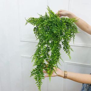 Decoratieve bloemen 90 cm kunstmatige planten wandpaneel groen hangend blad klimop garland plastic nep voor bruiloft feest huizen tuindecoratie