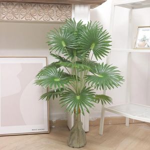 Fleurs décoratives 90 cm arbre artificiel feuille de palmier tropical plantes en plastique intérieur accessoires de décoration de jardin