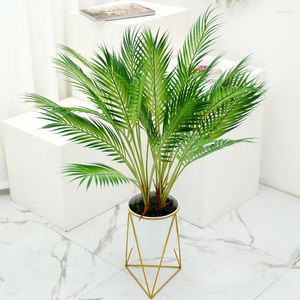 Decoratieve bloemen 90 cm groot kunstmatig palmblad voor decoratie nep groene plantenboom takken slaapkamer bruiloft huizen tuinkamer decor