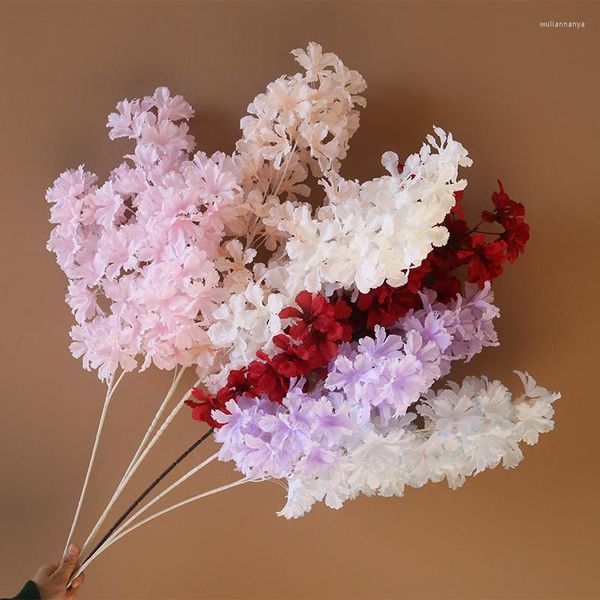 Fleurs décoratives 90 cm pôle blanc neige fleur de cerisier fleur artificielle décorations de mariage décoration de fête