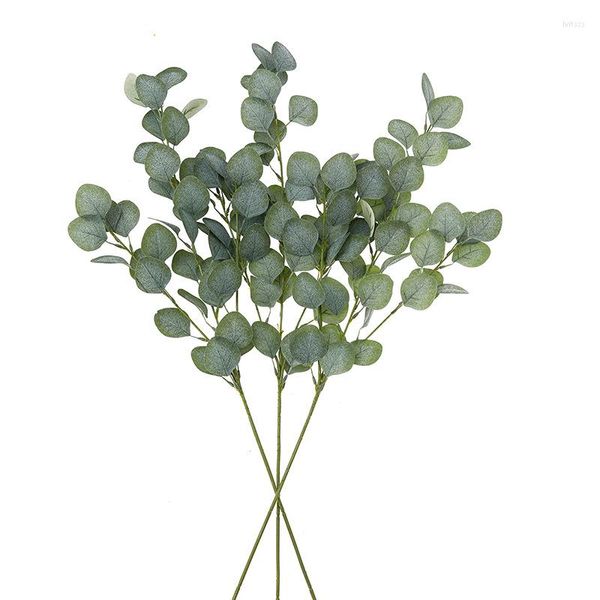 Fleurs décoratives 93 cm plante artificielle Eucalyptus mariage décoration de la maison branche verte feuille bambou Simulation